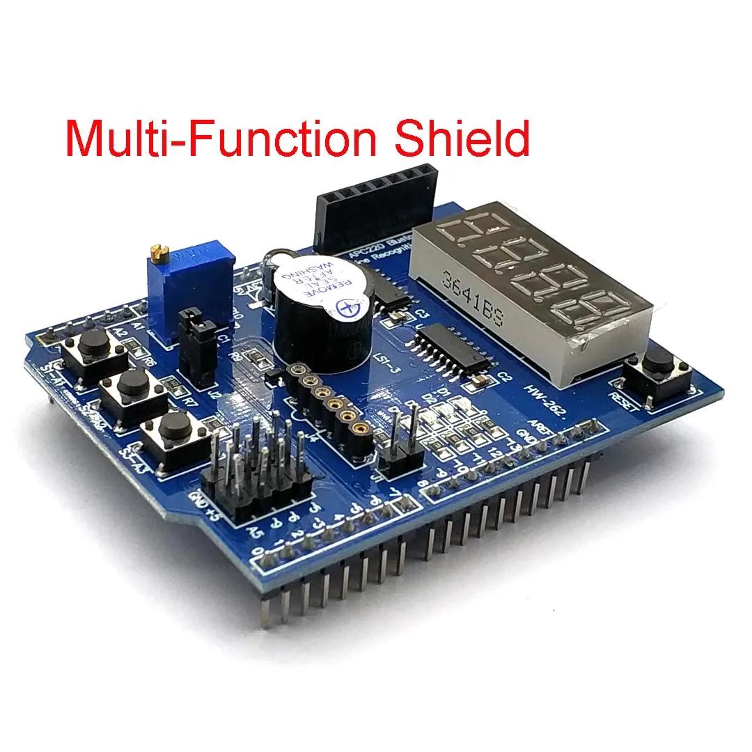 Multi-Function Shield ProtoShield Multi-functional Expansion Board Sensor Shield Module Witn Four Digital Display for Arduino MultiFunction Shield
Multi-Function Shield ProtoShield Multi-functional Expansion Board Sensor Shield Module Witn Four Digital Display for Arduino MultiFunction Shield