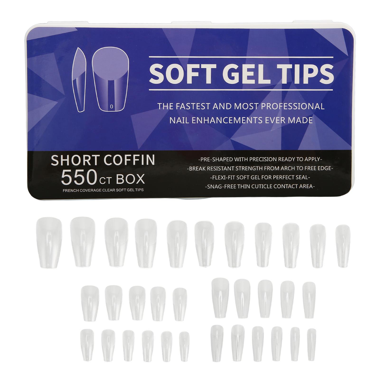 550 Pcs Nail Tips Ultra Thin Seamless Semi Frosted Press On Clear Nail Tips DIY Nail Art for Nail Sa
550 Pcs Nail Tips Ultra Thin Seamless Semi Frosted Press On Clear Nail Tips DIY Nail Art for Nail Sa