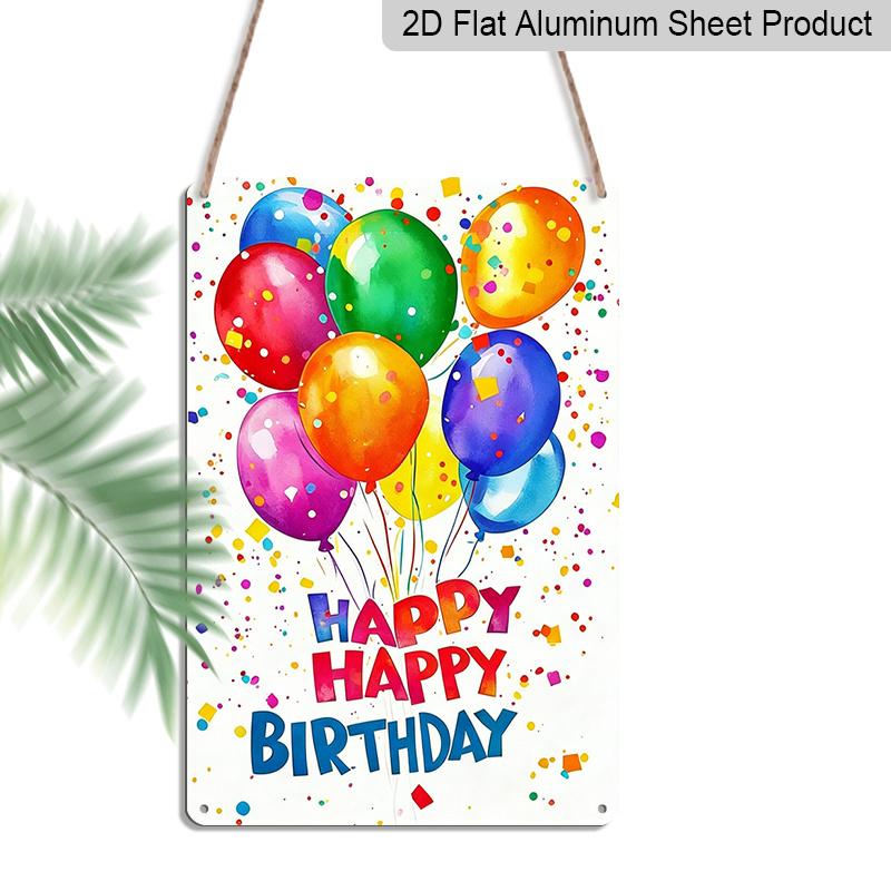 2D Flat 1pc Colorful Metal Sign Featuring Happy Happy Birthday Balloons, Measuring 8.0X12.0 Inch. This Durable Aluminium Wall Art Showcases A Vibrant 20*30cm
2D Flat 1pc Colorful Metal Sign Featuring Happy Happy Birthday Balloons, Measuring 8.0X12.0 Inch. This Durable Aluminium Wall Art Showcases A Vibrant 20*30cm