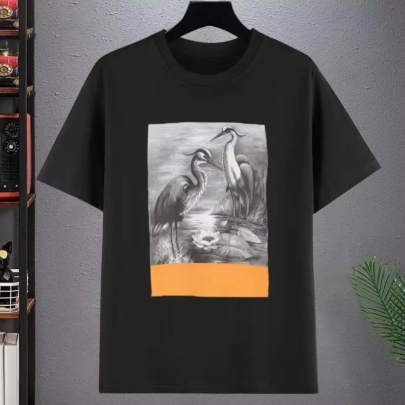 2025 Autumn and Winter Heavy Cotton Trendy Brand Round Neck Pattern Printing T-shirt Men s and Women s Casual Versatile T-shirt S
2025 Autumn and Winter Heavy Cotton Trendy Brand Round Neck Pattern Printing T-shirt Men s and Women s Casual Versatile T-shirt S