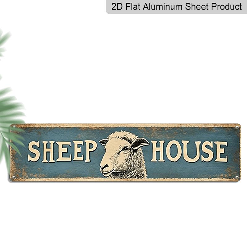 2D Flat, 1pc, 3.94 X 15.74 Inches Aluminum Decorative Sign -Vintage Sheep House Metal Sign -Farmhouse Wall Art Featuring Distressed Typography and 40cm x 10cm
2D Flat, 1pc, 3.94 X 15.74 Inches Aluminum Decorative Sign -Vintage Sheep House Metal Sign -Farmhouse Wall Art Featuring Distressed Typography and 40cm x 10cm