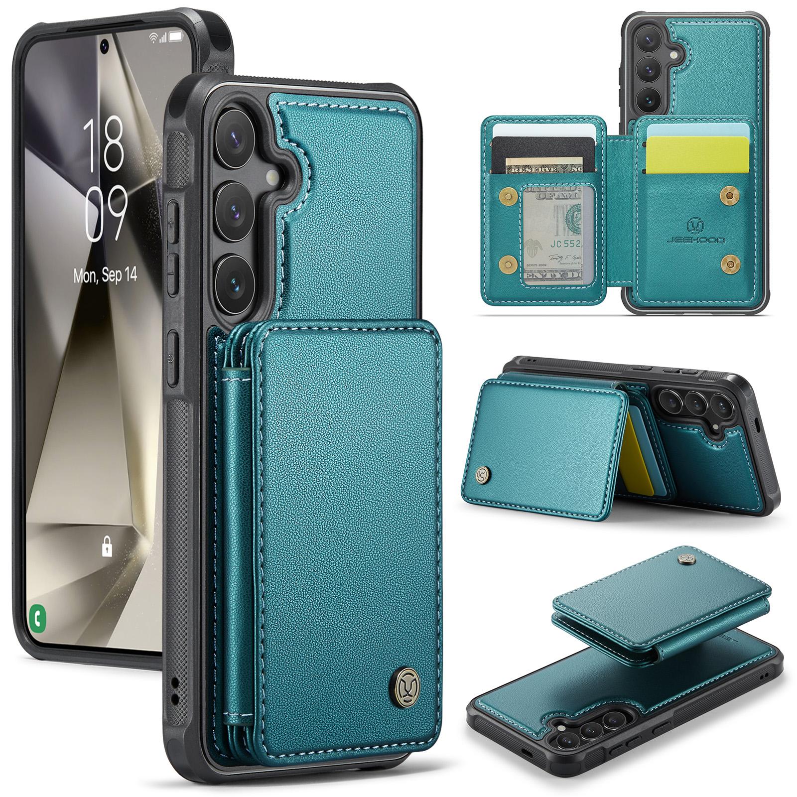 For Samsung Galaxy S24 Case Leather Mobile Cover with Detachable Magnetic Card Bag Cyan
For Samsung Galaxy S24 Case Leather Mobile Cover with Detachable Magnetic Card Bag Cyan