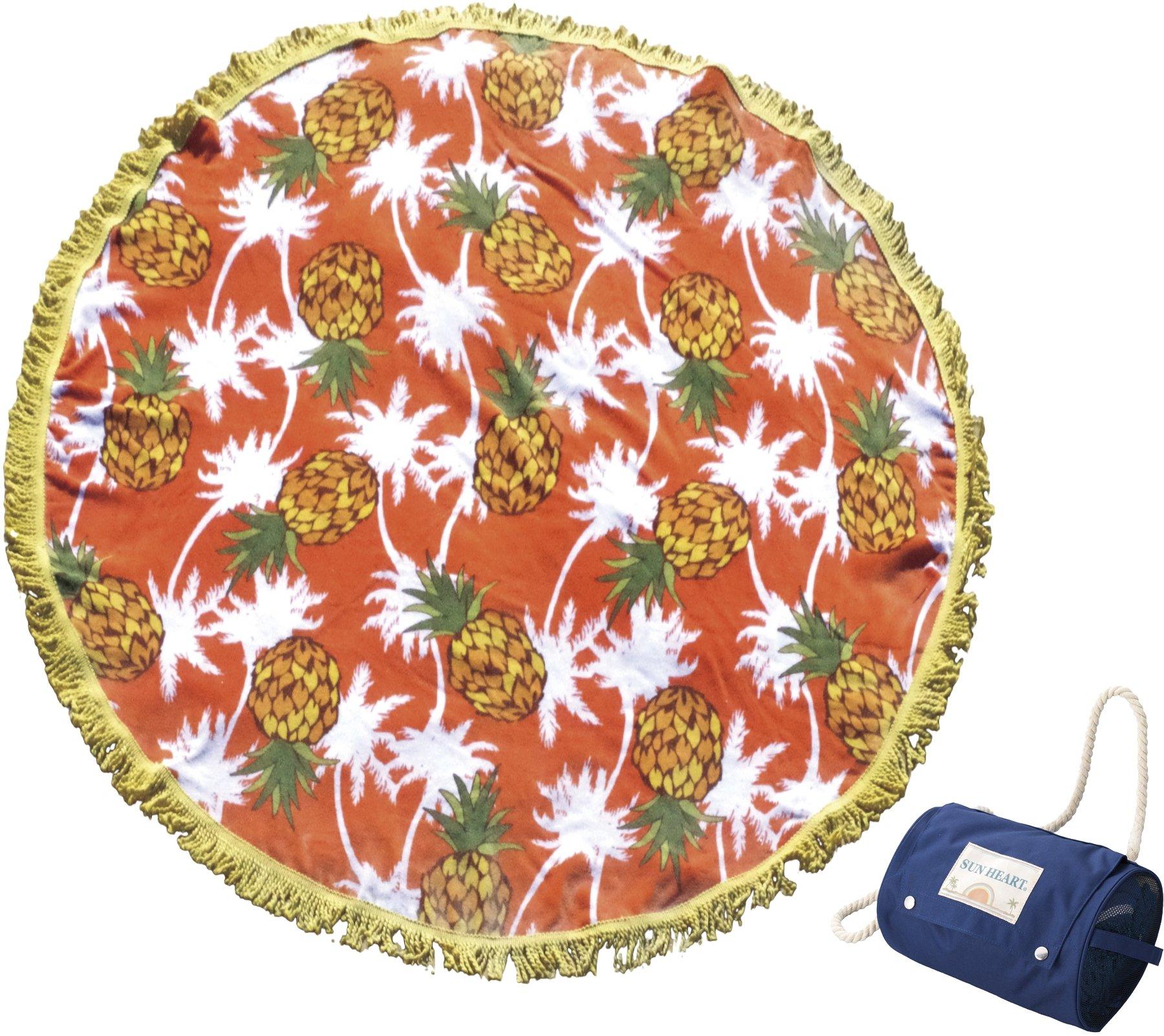 Marushin Round Beach Towel with Pineapple Palm 140cm 0135012100 Bag, Design, Approx. Diameter, 100% Cotton,
Marushin Round Beach Towel with Pineapple Palm 140cm 0135012100 Bag, Design, Approx. Diameter, 100% Cotton,