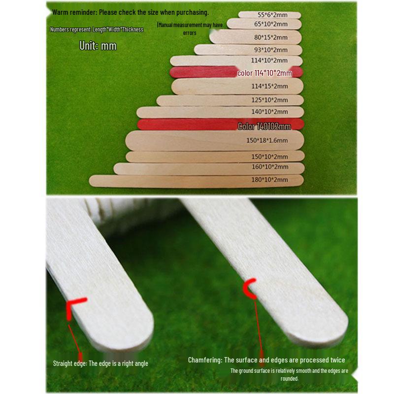 Wooden Ice Cream & Popsicle Sticks – Round, DIY Handmade Material, Various Specifications
Wooden Ice Cream & Popsicle Sticks – Round, DIY Handmade Material, Various Specifications