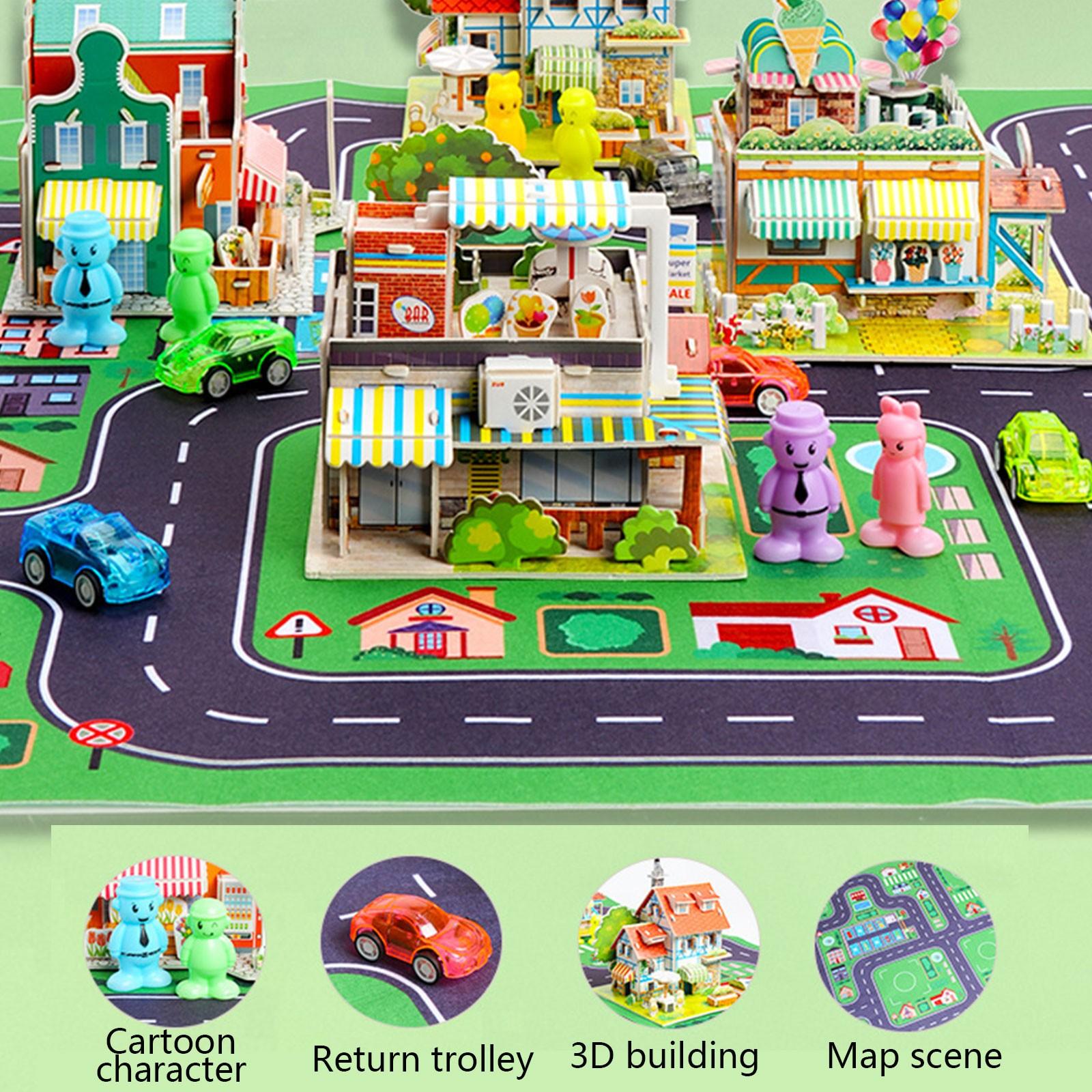 Children s Puzzle Creative Paper 3D Three-dimensional Puzzle City Scene Assembled To Build DIY Toys зелений
Children s Puzzle Creative Paper 3D Three-dimensional Puzzle City Scene Assembled To Build DIY Toys зелений