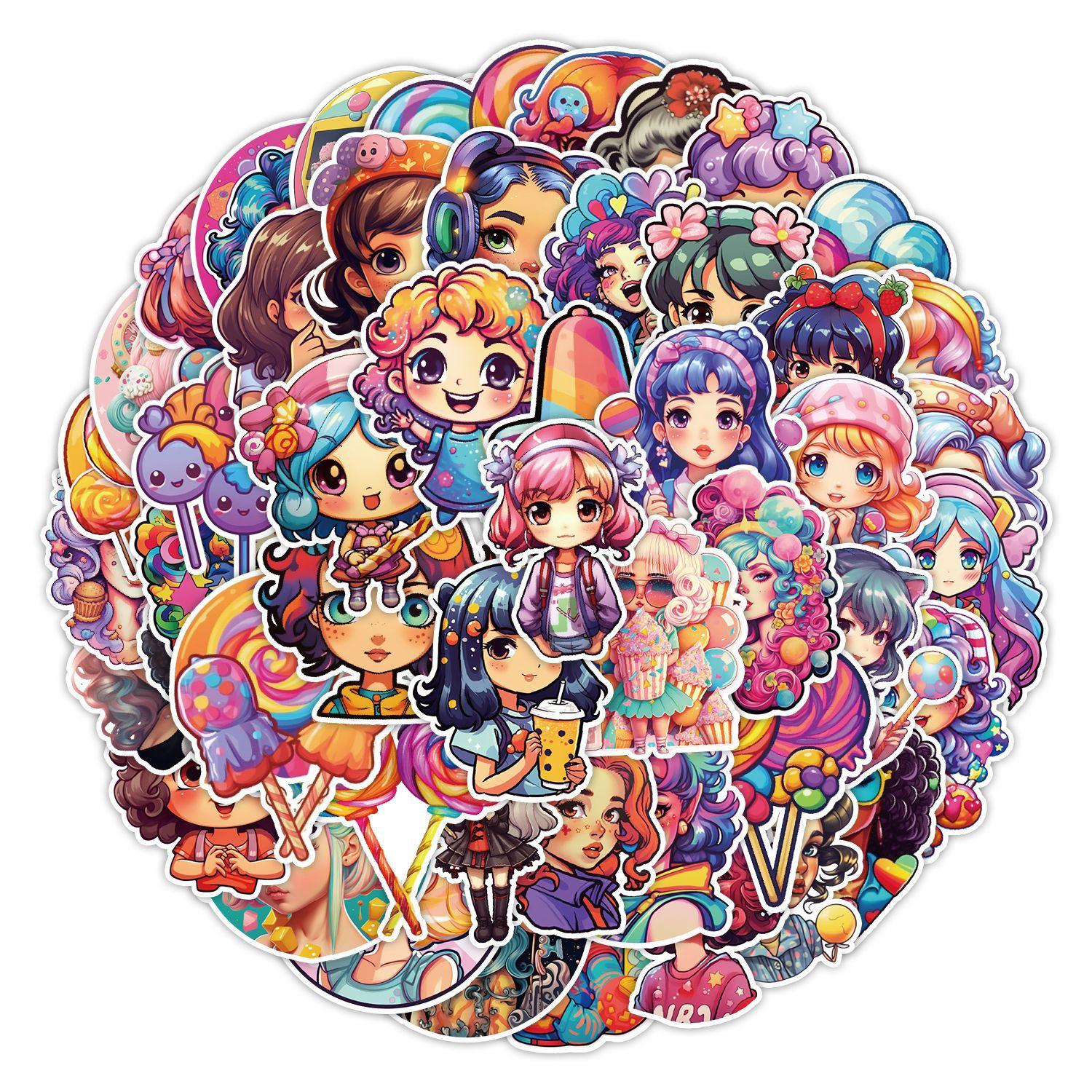 50 Fantasy Candy Girl Doodle Stickers Suitcase Mobile Phone Computer Decoration Stickers Waterproof Creative Hand Note Stickers
50 Fantasy Candy Girl Doodle Stickers Suitcase Mobile Phone Computer Decoration Stickers Waterproof Creative Hand Note Stickers