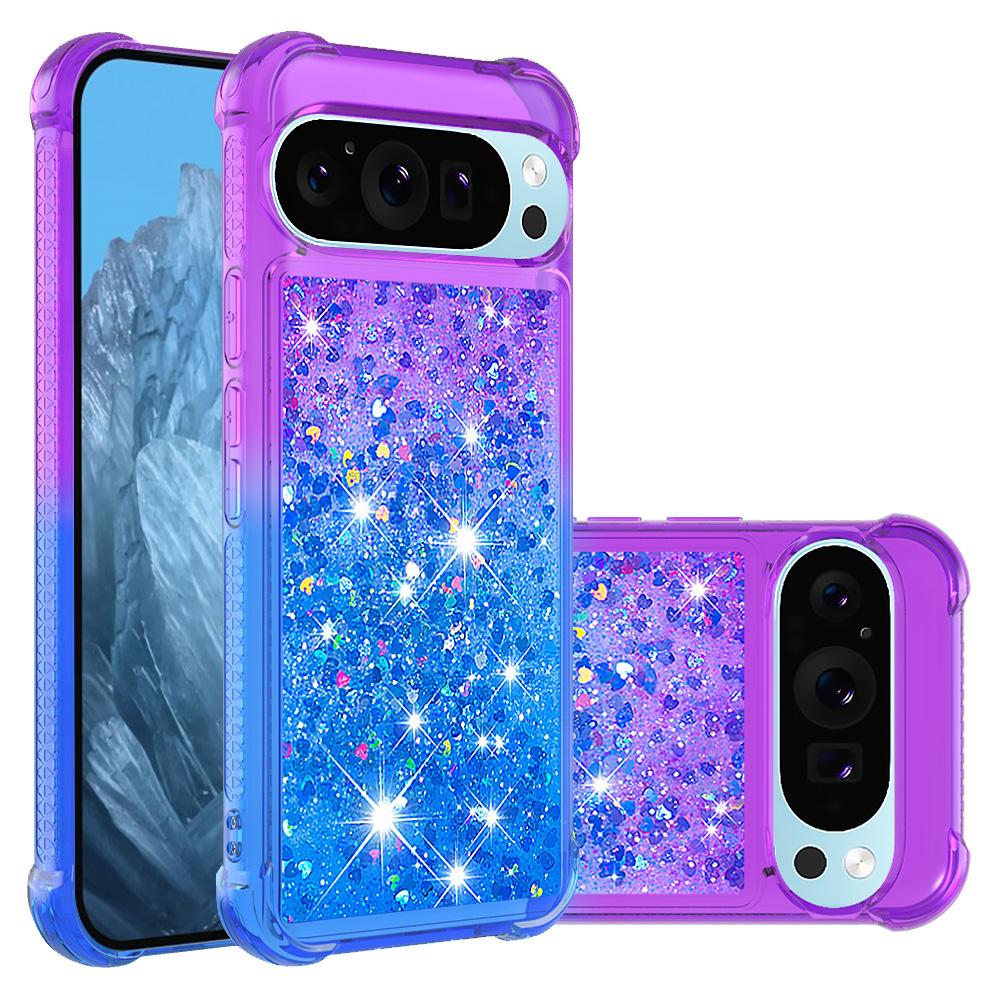 For Google Pixel 9 Pro XL TPU Case Gradient Quicksand Phone Back Cover Purple+Sky Blue
For Google Pixel 9 Pro XL TPU Case Gradient Quicksand Phone Back Cover Purple+Sky Blue