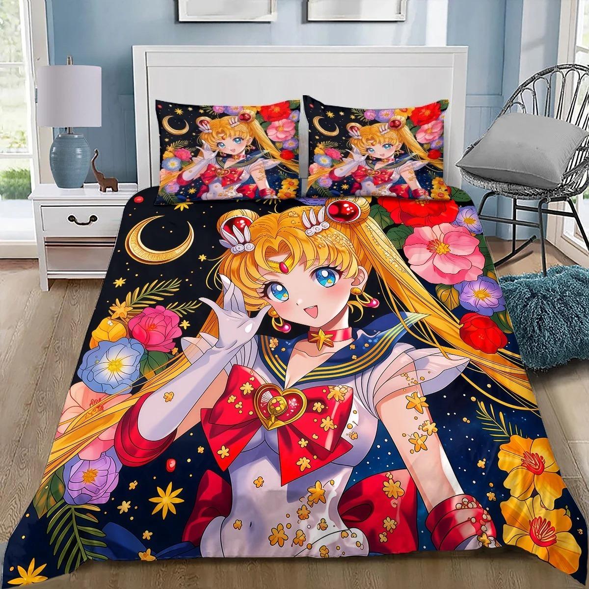 3D Hot Anime Cute Sailor Moon Duvet Cover Merry Christmas Bedding Set Queen King Full Size for Holiday Bedroom Teens Women Gift 135x200cm
3D Hot Anime Cute Sailor Moon Duvet Cover Merry Christmas Bedding Set Queen King Full Size for Holiday Bedroom Teens Women Gift 135x200cm