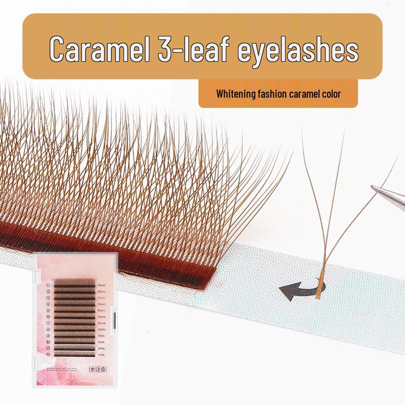 0.05 Caramel Color Clover Grafting 3D Soft Double Y-Shape Blooming Mixed False Eyelashes Caramel Clover 0.05 B
0.05 Caramel Color Clover Grafting 3D Soft Double Y-Shape Blooming Mixed False Eyelashes Caramel Clover 0.05 B