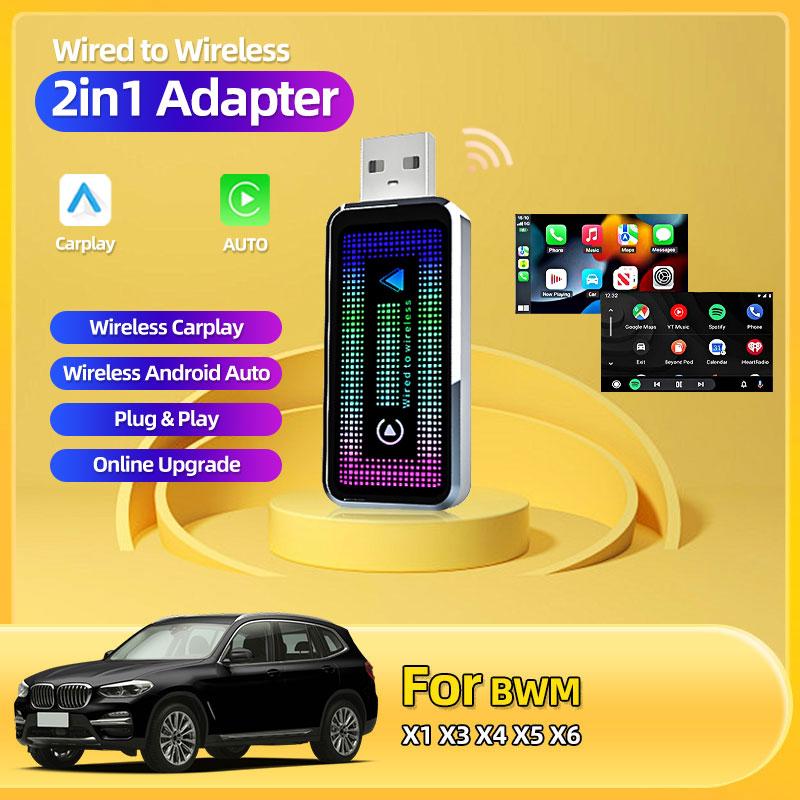 2-в-1 Беспроводной CarPlay Android Auto Беспроводной Умный Донгл Мини-Бокс Plug And Play Для BMW X1 X3 X4 X5 X6 Автомобильные аксессуары Инструменты чёрный
2-в-1 Беспроводной CarPlay Android Auto Беспроводной Умный Донгл Мини-Бокс Plug And Play Для BMW X1 X3 X4 X5 X6 Автомобильные аксессуары Инструменты чёрный