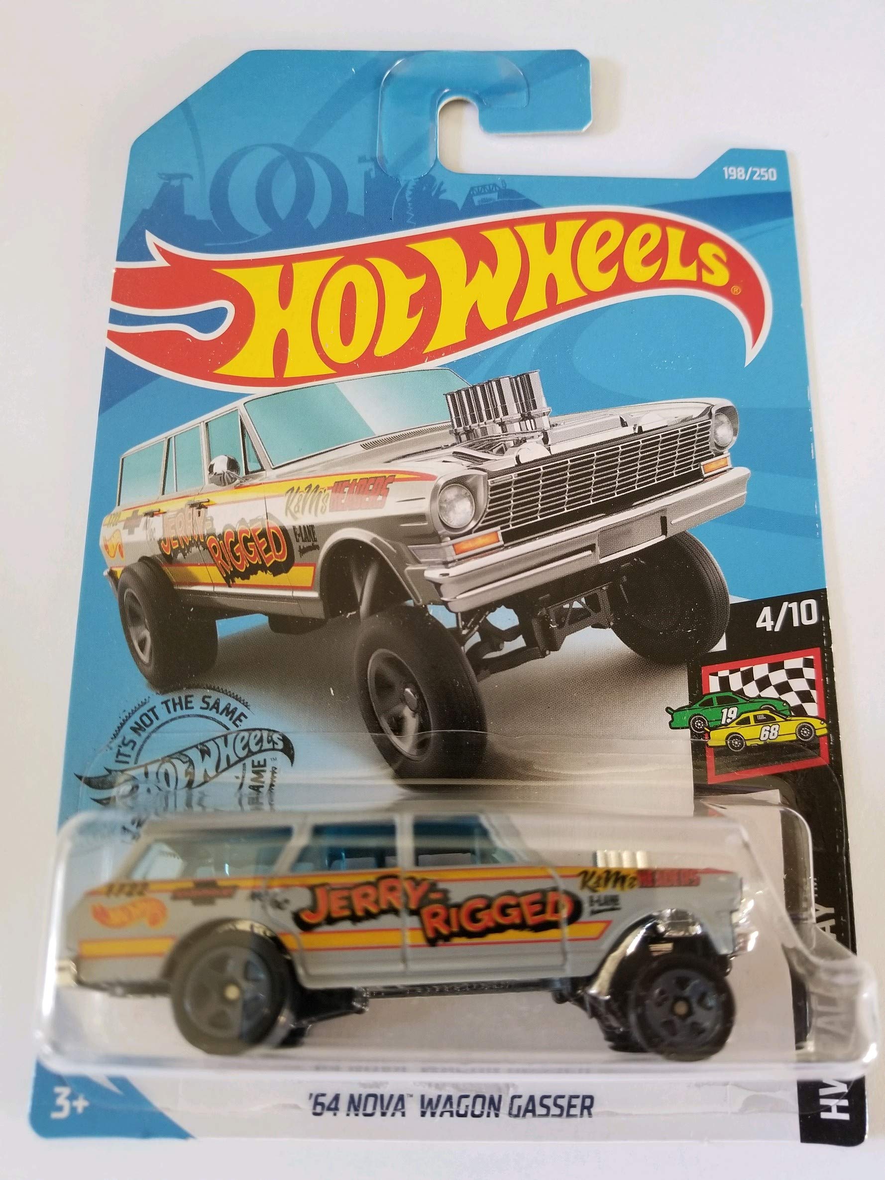 Hot Wheels 2019 Hw Race Day Nova Wagon Grey 64 Gasser, 198/250
Hot Wheels 2019 Hw Race Day Nova Wagon Grey 64 Gasser, 198/250