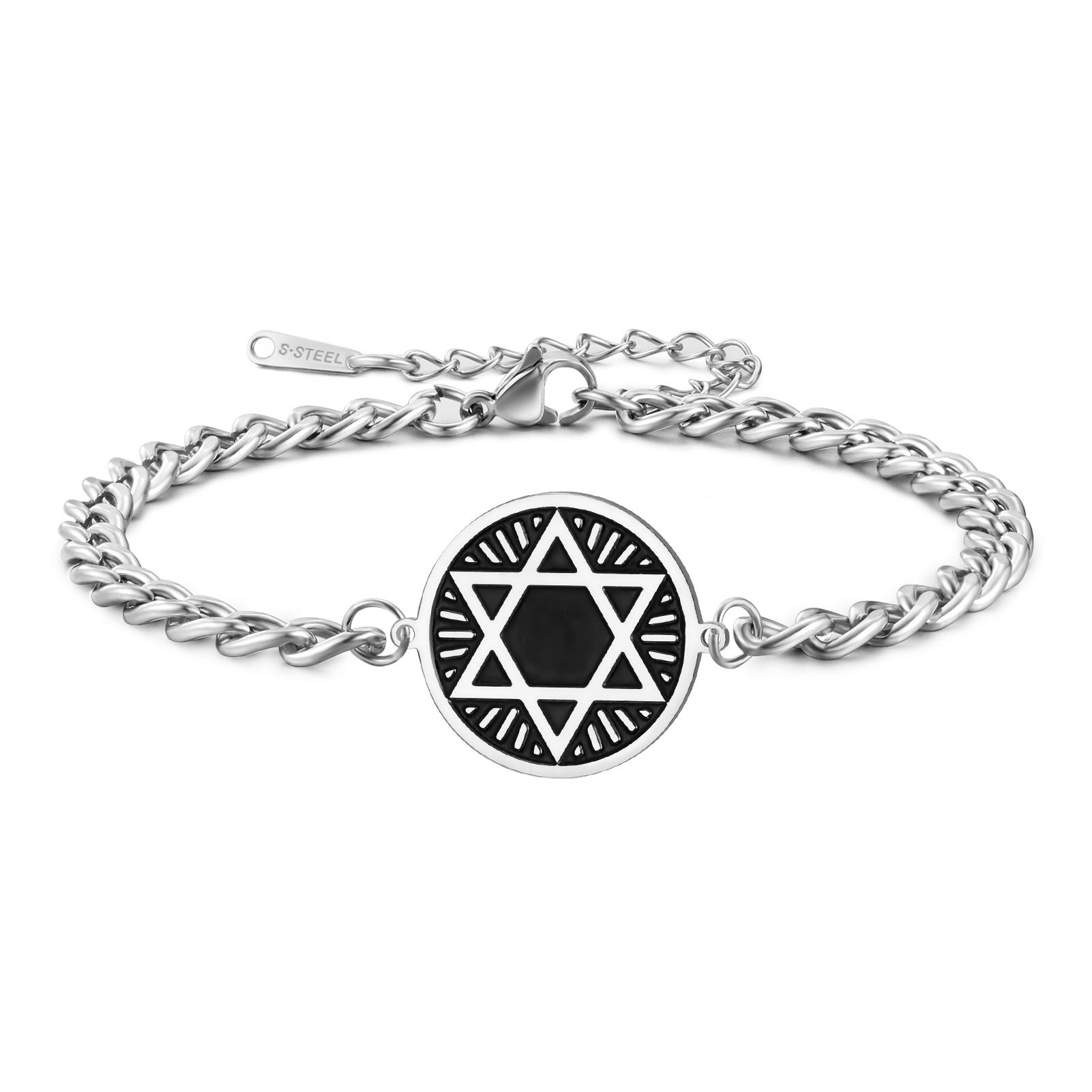 LIKGREAT Retro Etch Black Celtic Knot Double Hole Pendant Bracelet Men Stainless Steel Cuban Chain Biker Amulet Wrist Jewelry
LIKGREAT Retro Etch Black Celtic Knot Double Hole Pendant Bracelet Men Stainless Steel Cuban Chain Biker Amulet Wrist Jewelry
