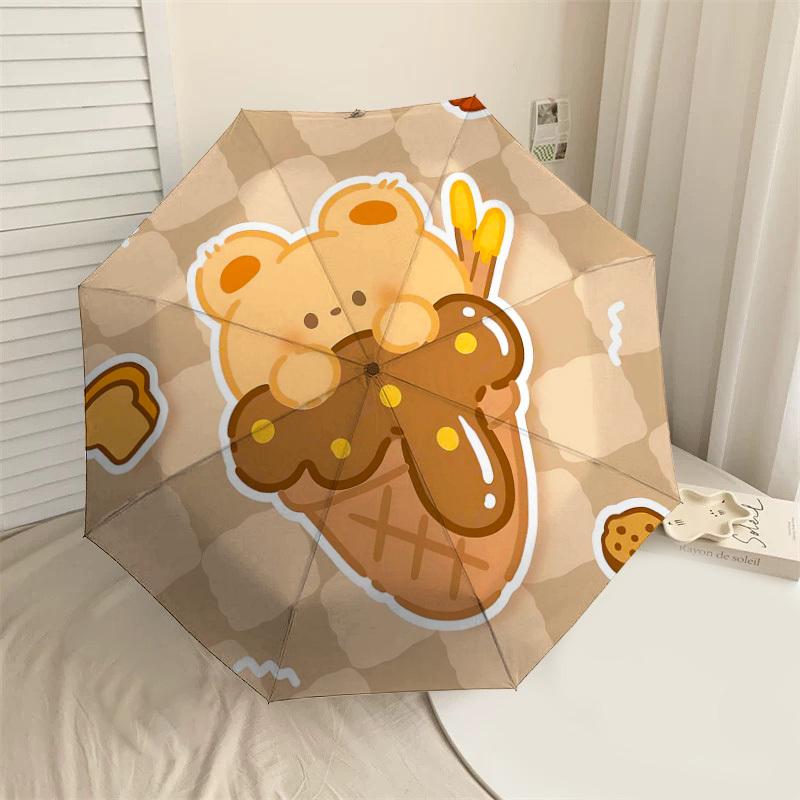 1PC Bear Cookie Umbrella-8-Rib Reinforced, Automatic Open, Lightweight & Durable, Cute Fashion Accessory for Outdoor-T362
1PC Bear Cookie Umbrella-8-Rib Reinforced, Automatic Open, Lightweight & Durable, Cute Fashion Accessory for Outdoor-T362