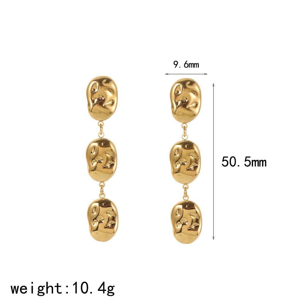Geometric Stainless Steel Earrings For Women With Textured Irregular Design Summer Fashion Jewelry золотий
Geometric Stainless Steel Earrings For Women With Textured Irregular Design Summer Fashion Jewelry золотий