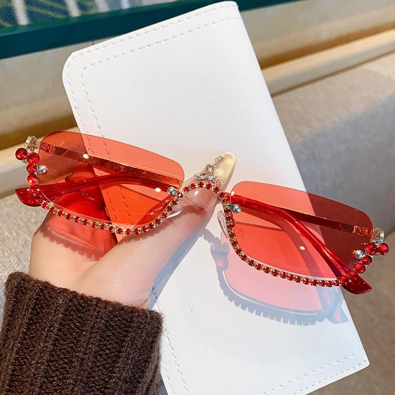 Vintage Half Rimless Sunglasses Women For Female Luxury Brand Designer Sun Glasses Punk Popular Diamond Metal Eyeglasses Uv
Vintage Half Rimless Sunglasses Women For Female Luxury Brand Designer Sun Glasses Punk Popular Diamond Metal Eyeglasses Uv