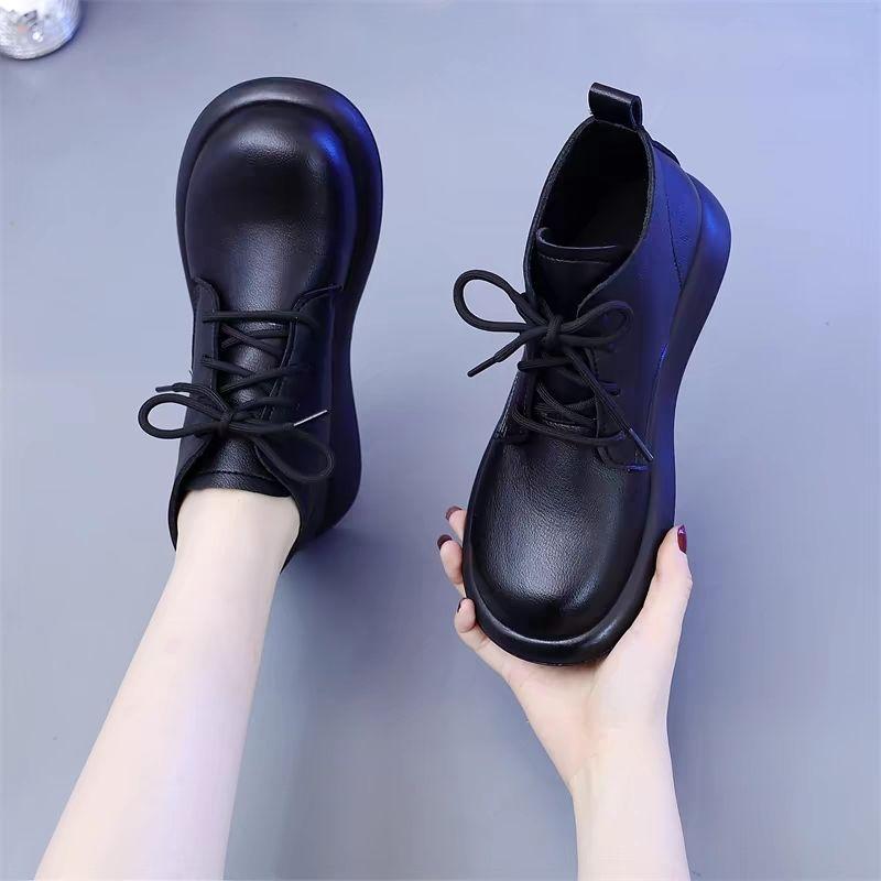 Leather shoes soft leather soft sole Martin British boots women s new flat non-slip low-top spring and autumn short boots velvet leather boots 35
Leather shoes soft leather soft sole Martin British boots women s new flat non-slip low-top spring and autumn short boots velvet leather boots 35