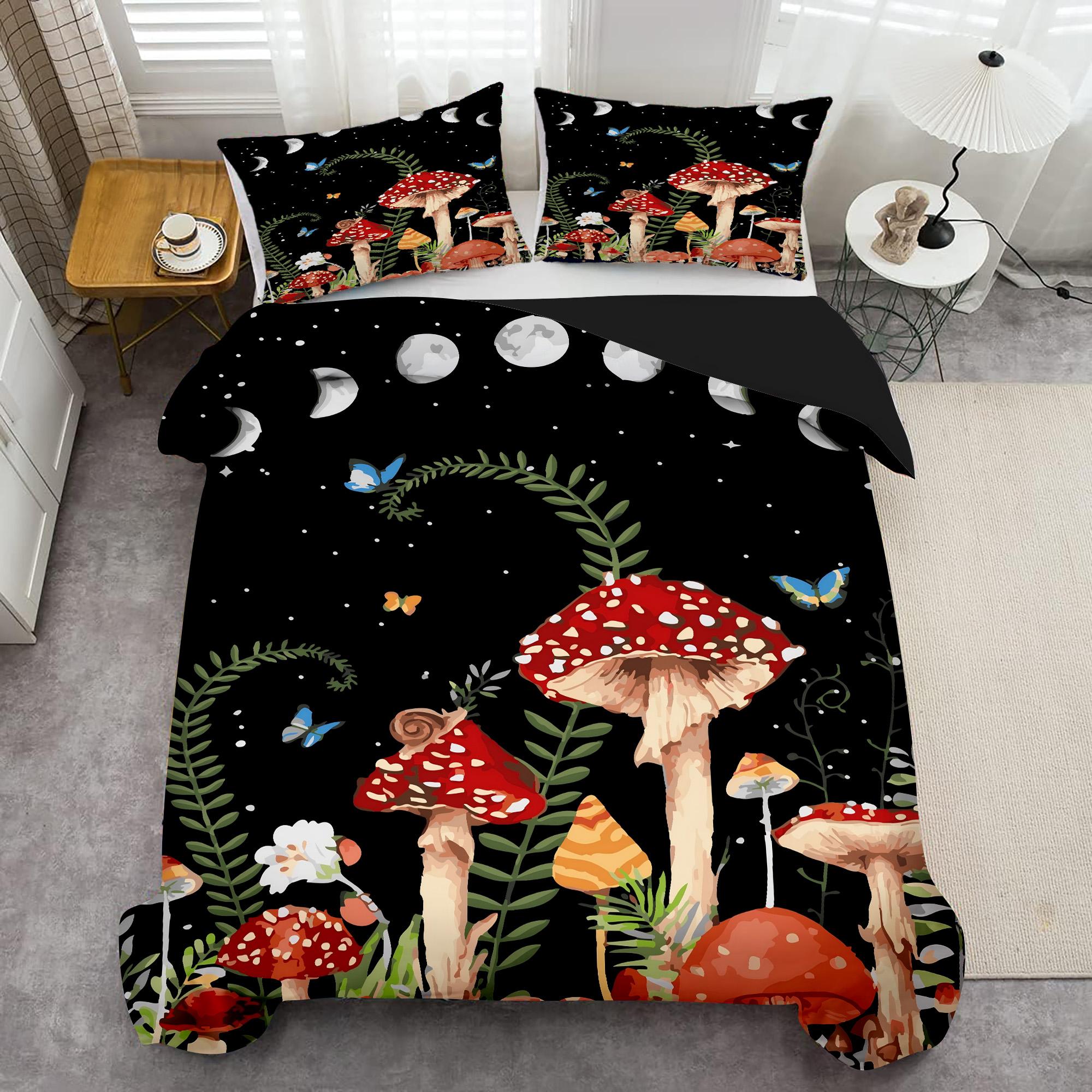 Oil Painting Mushroom Forest 3D Printed Quilt Cover Set Elegant Soft Comfortable Bedding Set Home Textile Duvet Cover Pillowcase 135x200cm 2pcs
Oil Painting Mushroom Forest 3D Printed Quilt Cover Set Elegant Soft Comfortable Bedding Set Home Textile Duvet Cover Pillowcase 135x200cm 2pcs