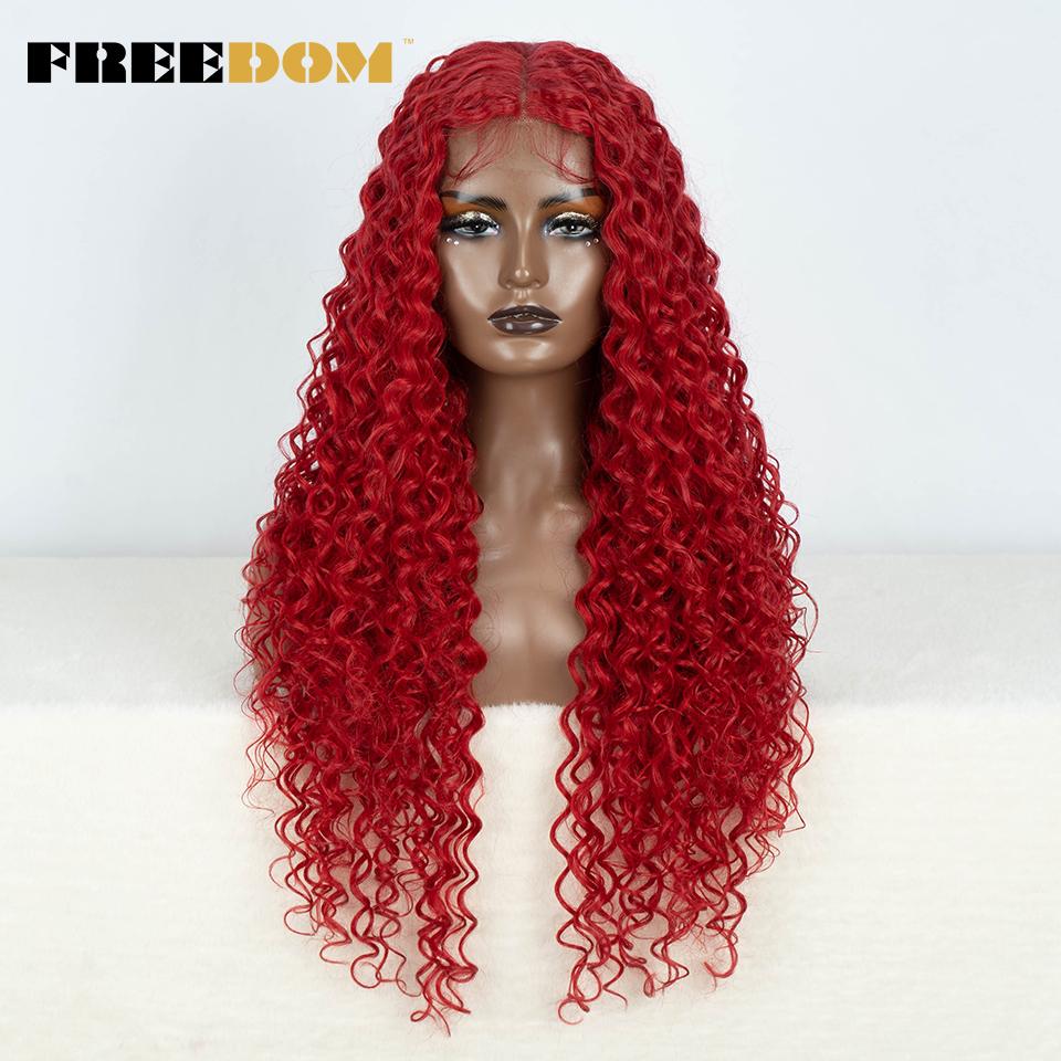 FREEDOM Synthetic Curly Lace Front Wigs For Black Women 30 Inch Ombre Brown Blonde Red Lace Wigs Heat Resistant Cosplay Wig (as the picture,30inches)
FREEDOM Synthetic Curly Lace Front Wigs For Black Women 30 Inch Ombre Brown Blonde Red Lace Wigs Heat Resistant Cosplay Wig (as the picture,30inches)