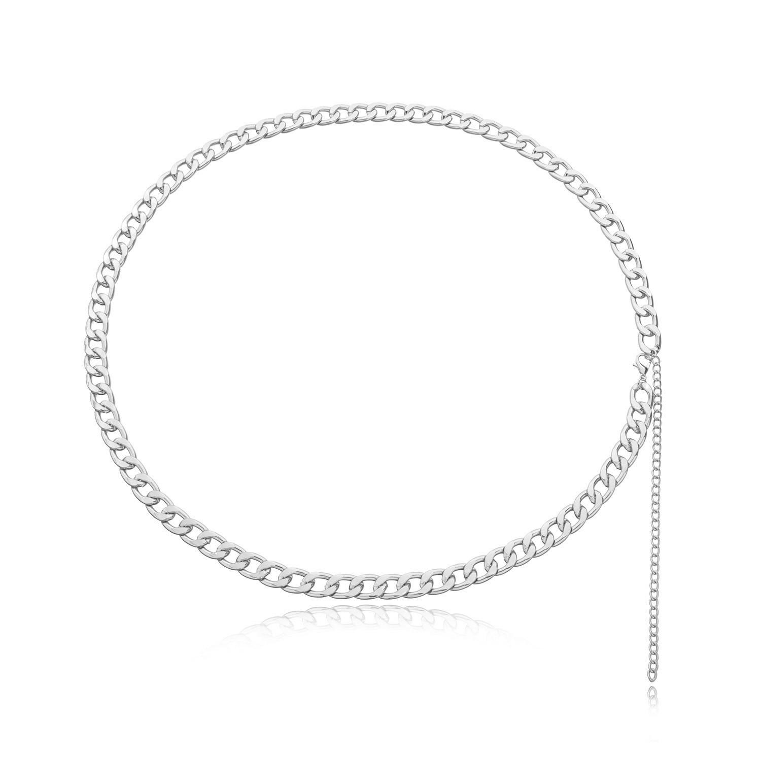 European, American, plain twist alloy thick chain short body chain female, sexy punk metal waist chain срібний
European, American, plain twist alloy thick chain short body chain female, sexy punk metal waist chain срібний