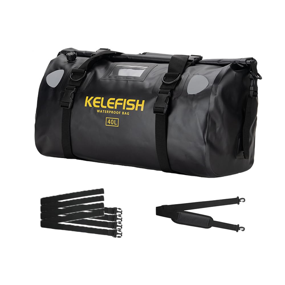 Waterproof Duffel Bag 40L Motorcycle Travel Dry Bag with Quick Fastening Straps for Bike Kayak Rafting Boat Camping чорний
Waterproof Duffel Bag 40L Motorcycle Travel Dry Bag with Quick Fastening Straps for Bike Kayak Rafting Boat Camping чорний
