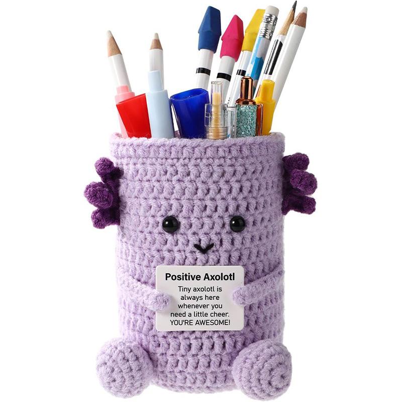 1Pc Pen Holder Halloween Wool Plush Home Decor Birthday Gift Crochet Dolls with Positive Card Hand Woven фіолетовий
1Pc Pen Holder Halloween Wool Plush Home Decor Birthday Gift Crochet Dolls with Positive Card Hand Woven фіолетовий