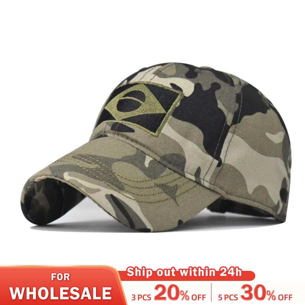 Army Camouflage Male Baseball Cap Men Embroidered Brazil Flag Caps Outdoor Sports Tactical Dad Hat Casual Hunting Hats чорний
Army Camouflage Male Baseball Cap Men Embroidered Brazil Flag Caps Outdoor Sports Tactical Dad Hat Casual Hunting Hats чорний