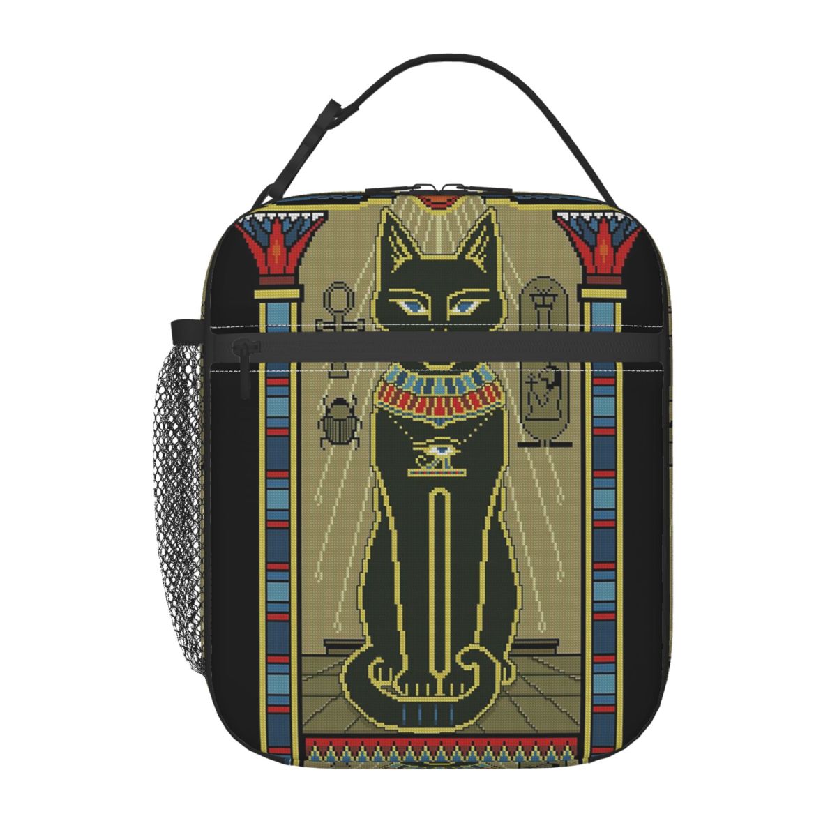 Egyptian Cat Pattern Insulated Lunch Bag for Women Office Cooler Thermal Food Box Tote Portable Lunch Boxes Container One Size
Egyptian Cat Pattern Insulated Lunch Bag for Women Office Cooler Thermal Food Box Tote Portable Lunch Boxes Container One Size