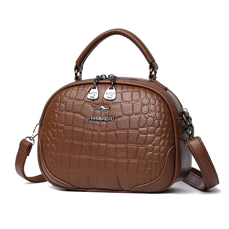 2025 Exquisite Women s Soft Leather Crossbody Shoulder Bag - Versatile & Trendy for Middle-Aged Moms темно-коричневого кольору
2025 Exquisite Women s Soft Leather Crossbody Shoulder Bag - Versatile & Trendy for Middle-Aged Moms темно-коричневого кольору
