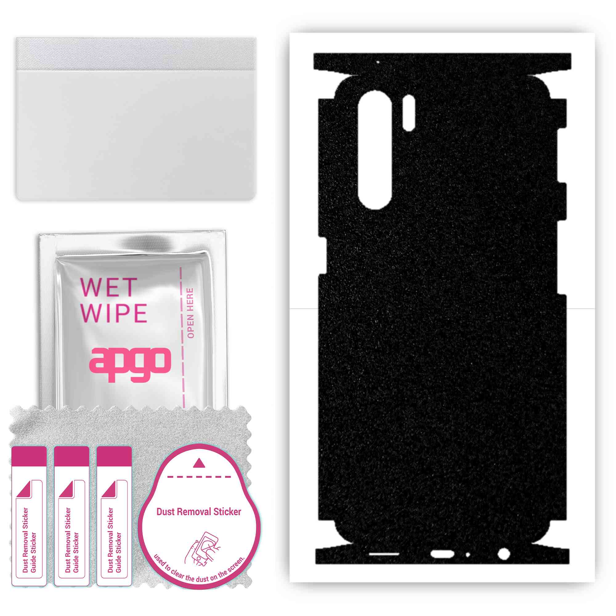 apgo Protective Skin Sticker for the back+sides compatible with Oppo Reno3, Full Wrap Film, Foil, Vinyl - Pattern Matte Black
apgo Protective Skin Sticker for the back+sides compatible with Oppo Reno3, Full Wrap Film, Foil, Vinyl - Pattern Matte Black