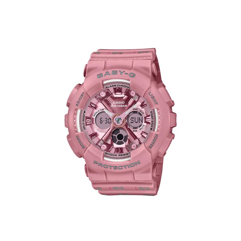 Casio BABY-G series gift box gift bracelet, retro campus style, quartz movement, Japanese and Korean watch, female watch, pink dial BA-130SP-4APFS рожевий
Casio BABY-G series gift box gift bracelet, retro campus style, quartz movement, Japanese and Korean watch, female watch, pink dial BA-130SP-4APFS рожевий