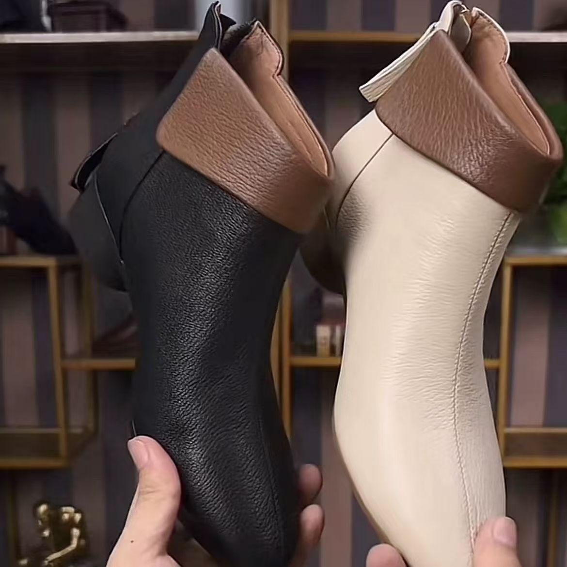 Autumn and winter velvet retro thick heel pointed color matching trendy boots European and American non-slip and wear-resistant women s s 35
Autumn and winter velvet retro thick heel pointed color matching trendy boots European and American non-slip and wear-resistant women s s 35