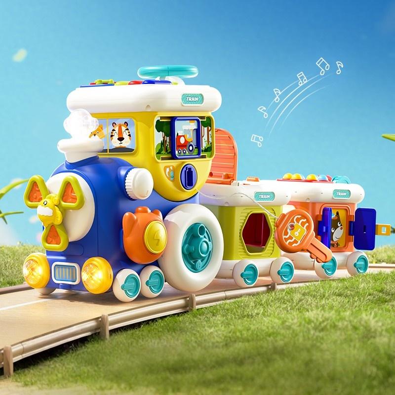Montessori Train Toys for Toddler 1-3 Years Old, with simulated steering wheel, key turning multifunctional Education Music Car
Montessori Train Toys for Toddler 1-3 Years Old, with simulated steering wheel, key turning multifunctional Education Music Car