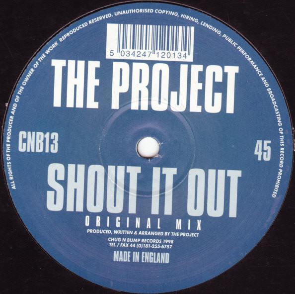 12inch Record PROJECT - Shout It Out CNB013 Chug N Bump Rec 1998 UK Dance & Electronica Used
12inch Record PROJECT - Shout It Out CNB013 Chug N Bump Rec 1998 UK Dance & Electronica Used