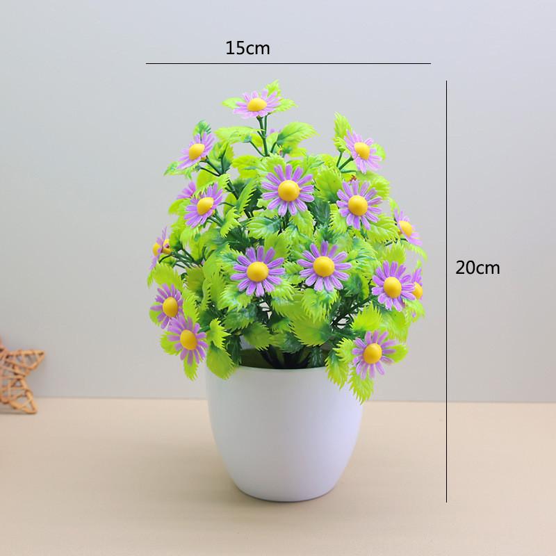 Palm Daisy And Potted Artificial Plants With Plastic Material For Desk Decor Gifts And Purple Pot
Palm Daisy And Potted Artificial Plants With Plastic Material For Desk Decor Gifts And Purple Pot