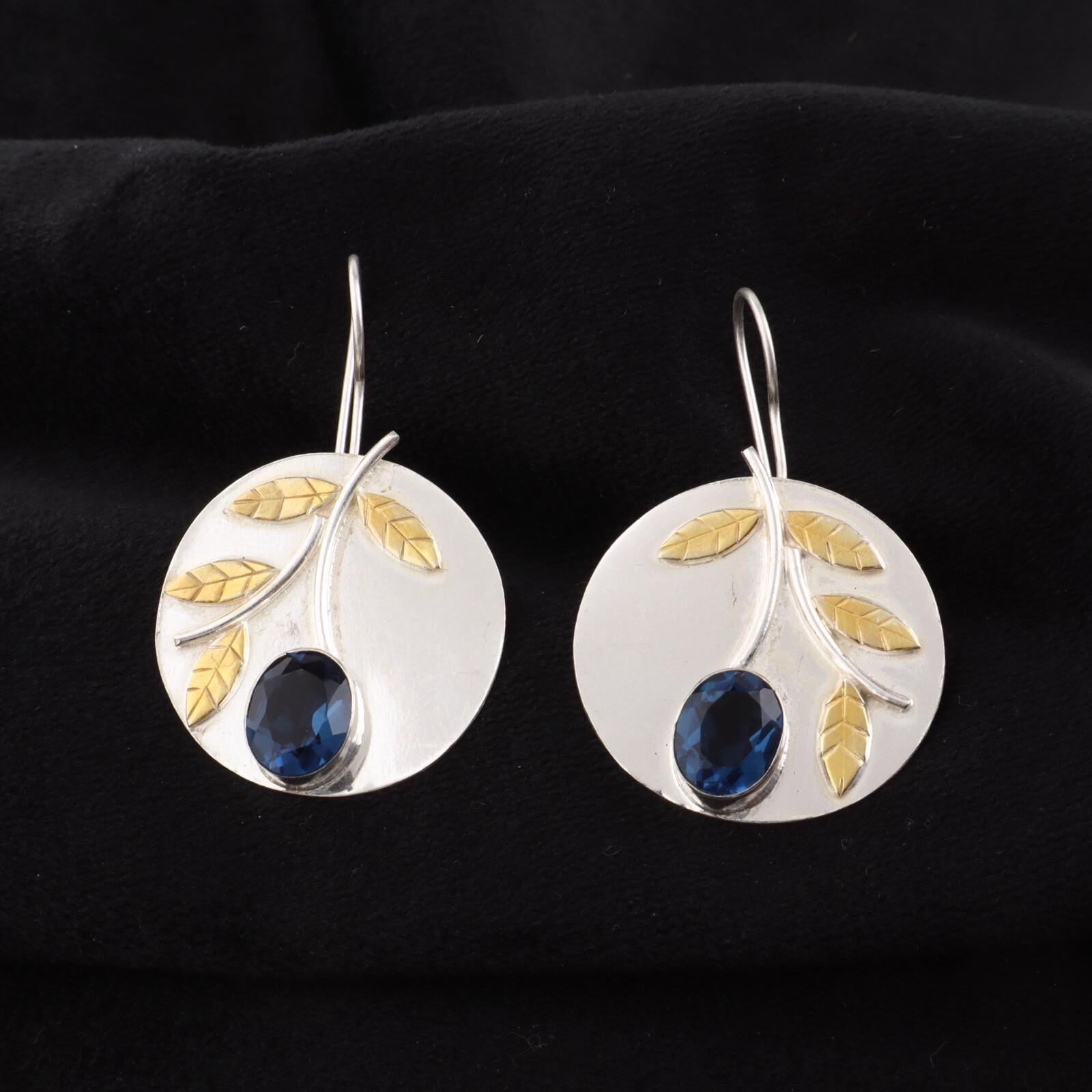 London Blue Topaz Gemstone 925 Sterling Silver Jewelry Handmade Earrings 1.73 EE-176-19
London Blue Topaz Gemstone 925 Sterling Silver Jewelry Handmade Earrings 1.73 EE-176-19