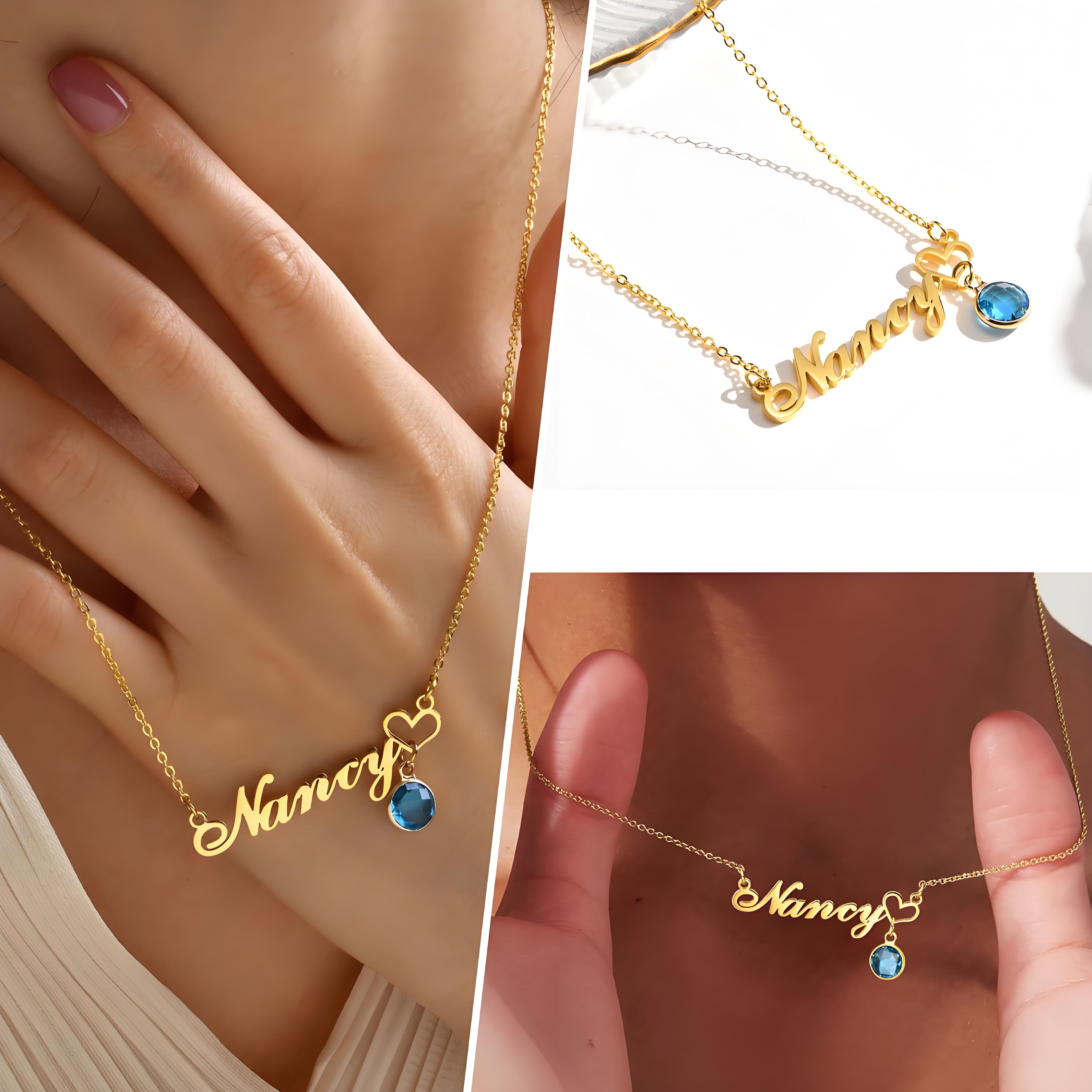 Custom Gold - Tone Necklace with Monthly Birthstone Options, Handmade Jewelry for Her, Perfect Gift for Anniversaries 60cm
Custom Gold - Tone Necklace with Monthly Birthstone Options, Handmade Jewelry for Her, Perfect Gift for Anniversaries 60cm
