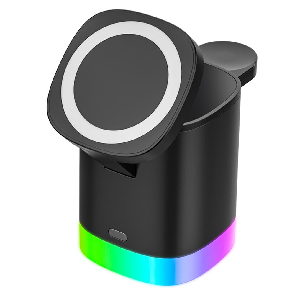 T15 3 in 1 Foldable Wireless Charger Magnetic Charging Station for iPhone/AirPods/Apple Watch Black
T15 3 in 1 Foldable Wireless Charger Magnetic Charging Station for iPhone/AirPods/Apple Watch Black