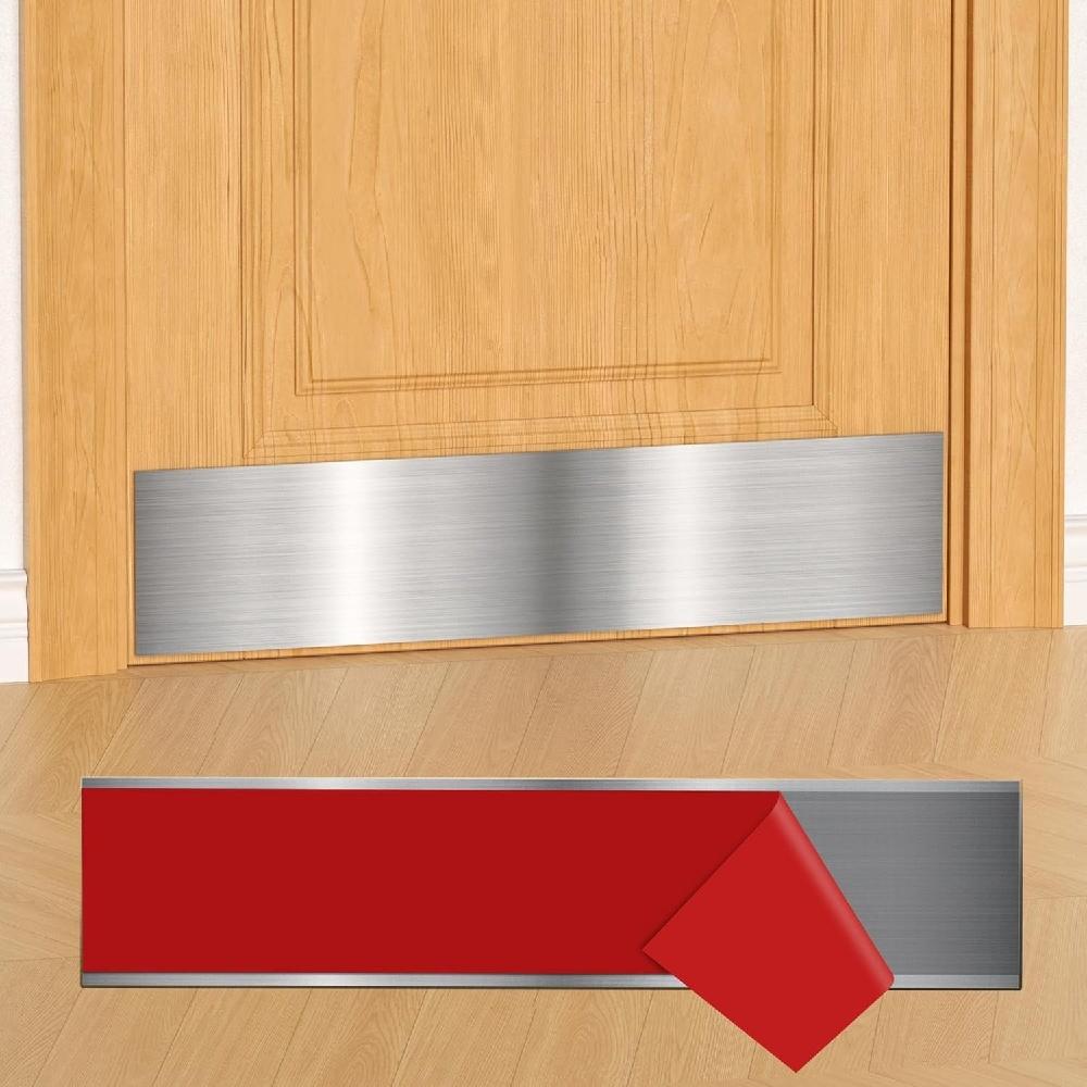 1PC Door Protector from Dog Scratching, Self-Adhesive Stainless Steel Door Kick Plate Anti-Scratch Guard for Dogs & Cats 0.4mmX10cmX41cm
1PC Door Protector from Dog Scratching, Self-Adhesive Stainless Steel Door Kick Plate Anti-Scratch Guard for Dogs & Cats 0.4mmX10cmX41cm