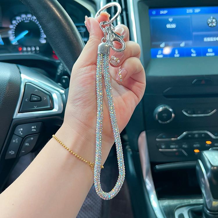 Хрустальный Элегантный Брелок и Украшение для Сумки Прочный и Надежный Ремешок на Запястье StyleG