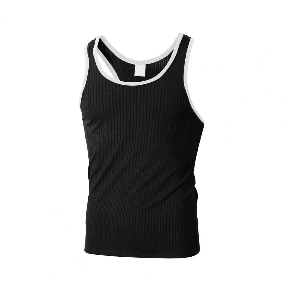 Summer Men Sport Vest Sleeveless O Neck Single Color Striped Texture Quick Dry Elastic Good Breathability Pullover Basketball Gym M чорний
Summer Men Sport Vest Sleeveless O Neck Single Color Striped Texture Quick Dry Elastic Good Breathability Pullover Basketball Gym M чорний