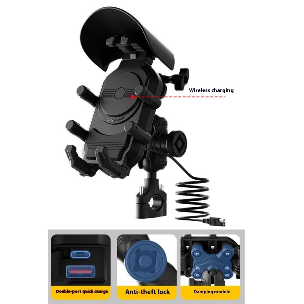 WUPP CS-2056A2 Motorcycle Phone Holder Wireless Charging Phone Stand,Handlebar Mount Type A
WUPP CS-2056A2 Motorcycle Phone Holder Wireless Charging Phone Stand,Handlebar Mount Type A