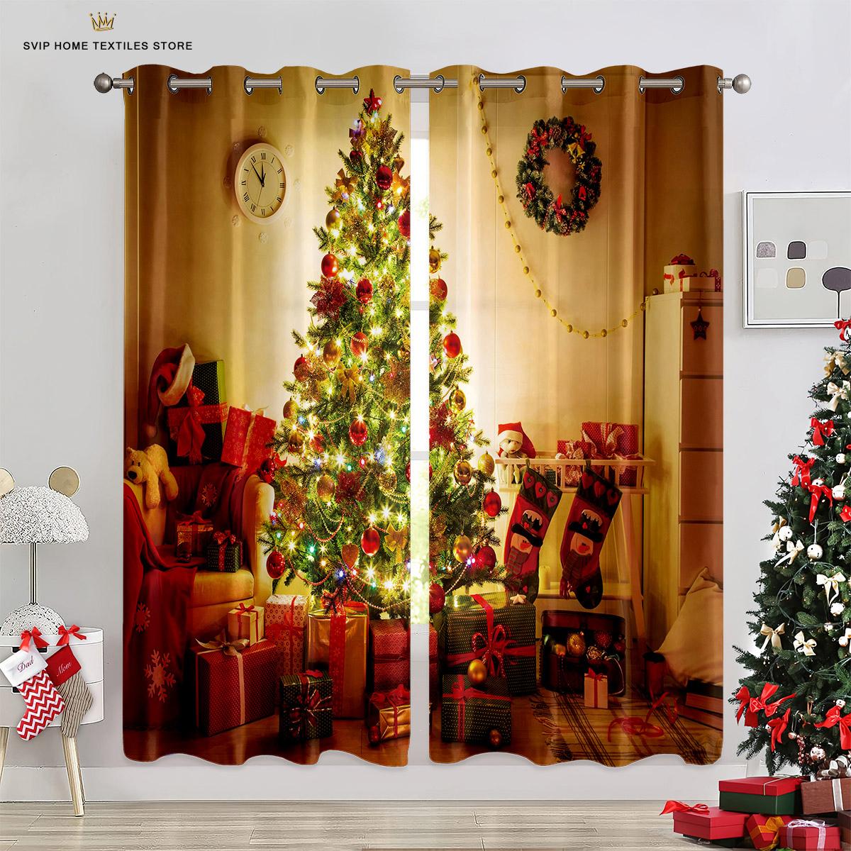 Christmas Tree Lights Curtain,Drapes Snowman, Snowflakes, 3D Printed, Holiday Party Decor, Can Be Customized, 2 Pcs W50X130H(CM)X2PCS&Rod pocket
Christmas Tree Lights Curtain,Drapes Snowman, Snowflakes, 3D Printed, Holiday Party Decor, Can Be Customized, 2 Pcs W50X130H(CM)X2PCS&Rod pocket