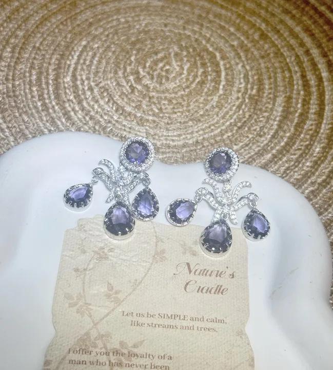 Retro purple gemstone crystal stud earrings fringed elegant light luxury temperament versatile exquisite high sense water drop earrings
Retro purple gemstone crystal stud earrings fringed elegant light luxury temperament versatile exquisite high sense water drop earrings