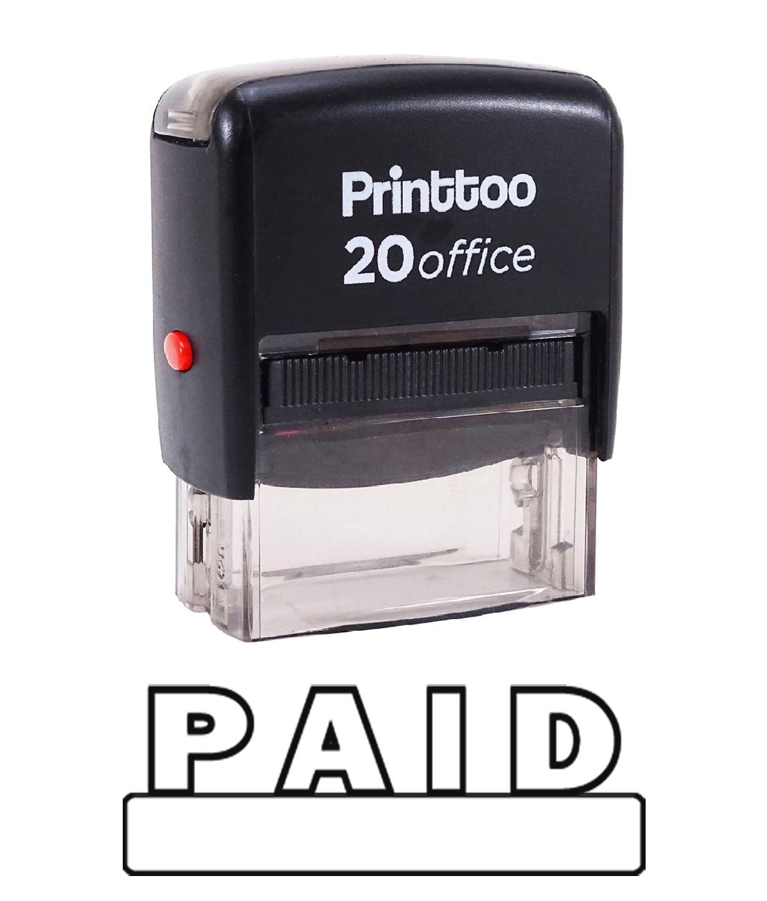 Printtoo Office Стационарная индивидуальная печать ОПЛАЧЕННАЯ Самостоятельная резиновая печать-черная 14 mm x 38 mm (Approx) чёрный
Printtoo Office Стационарная индивидуальная печать ОПЛАЧЕННАЯ Самостоятельная резиновая печать-черная 14 mm x 38 mm (Approx) чёрный