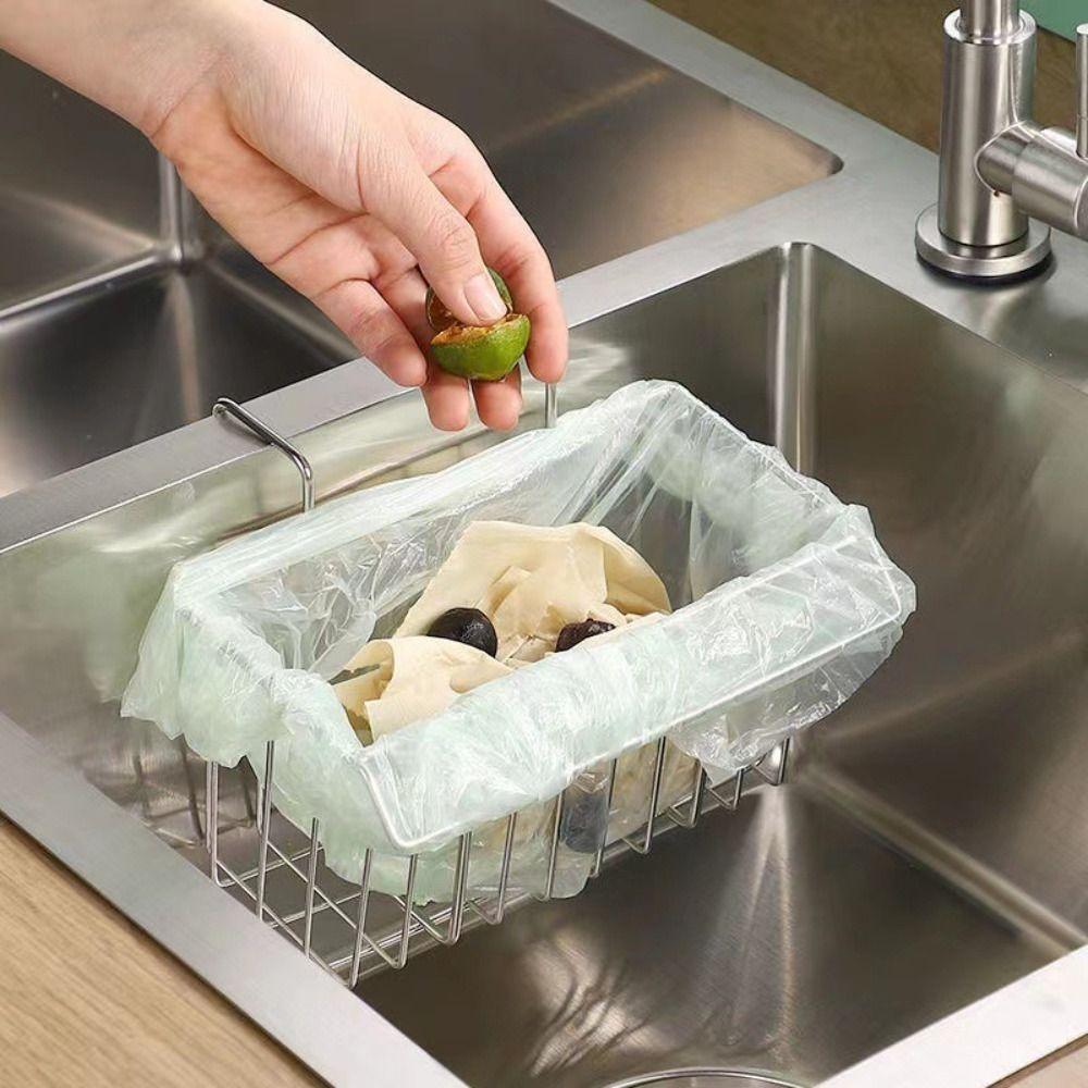 Hanging Sink Drain Basket 304 Stainless Steel Sink Drainer Rack for Bathroom Gadgets срібний
Hanging Sink Drain Basket 304 Stainless Steel Sink Drainer Rack for Bathroom Gadgets срібний