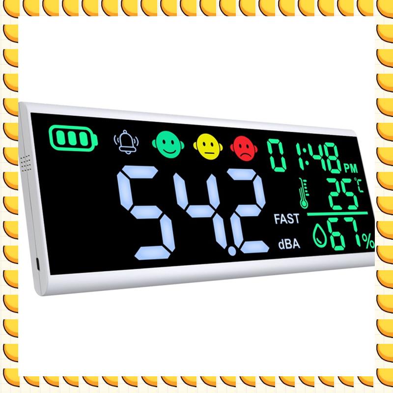 BAAU Decibel Meter 13 Inches 30-130Db Sound Level Meter, Large LCD Display Wall Hanging Sound Gauge, Noise Level Detector білий
BAAU Decibel Meter 13 Inches 30-130Db Sound Level Meter, Large LCD Display Wall Hanging Sound Gauge, Noise Level Detector білий