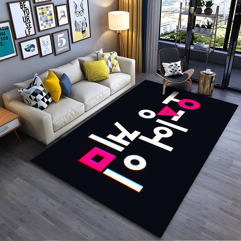 Modern Black Carpet with Abstract Neon Letter Pattern for Living Room Suitable for use as an anti-slip for living room bedroom sofas 40x60cm( 15x23in )
Modern Black Carpet with Abstract Neon Letter Pattern for Living Room Suitable for use as an anti-slip for living room bedroom sofas 40x60cm( 15x23in )