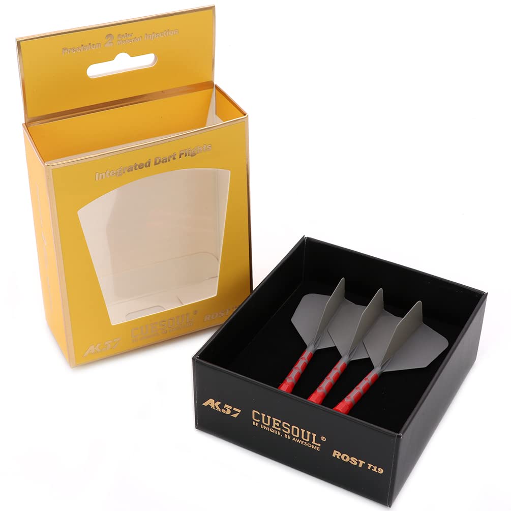 CUESOUL ROST T19 Shaft Integrated Flight Big Wing Gray Flight Red L Set of 3 Shape, Two-Tone Color, + Shaft, Size, (CS-AK5711-2L)
CUESOUL ROST T19 Shaft Integrated Flight Big Wing Gray Flight Red L Set of 3 Shape, Two-Tone Color, + Shaft, Size, (CS-AK5711-2L)