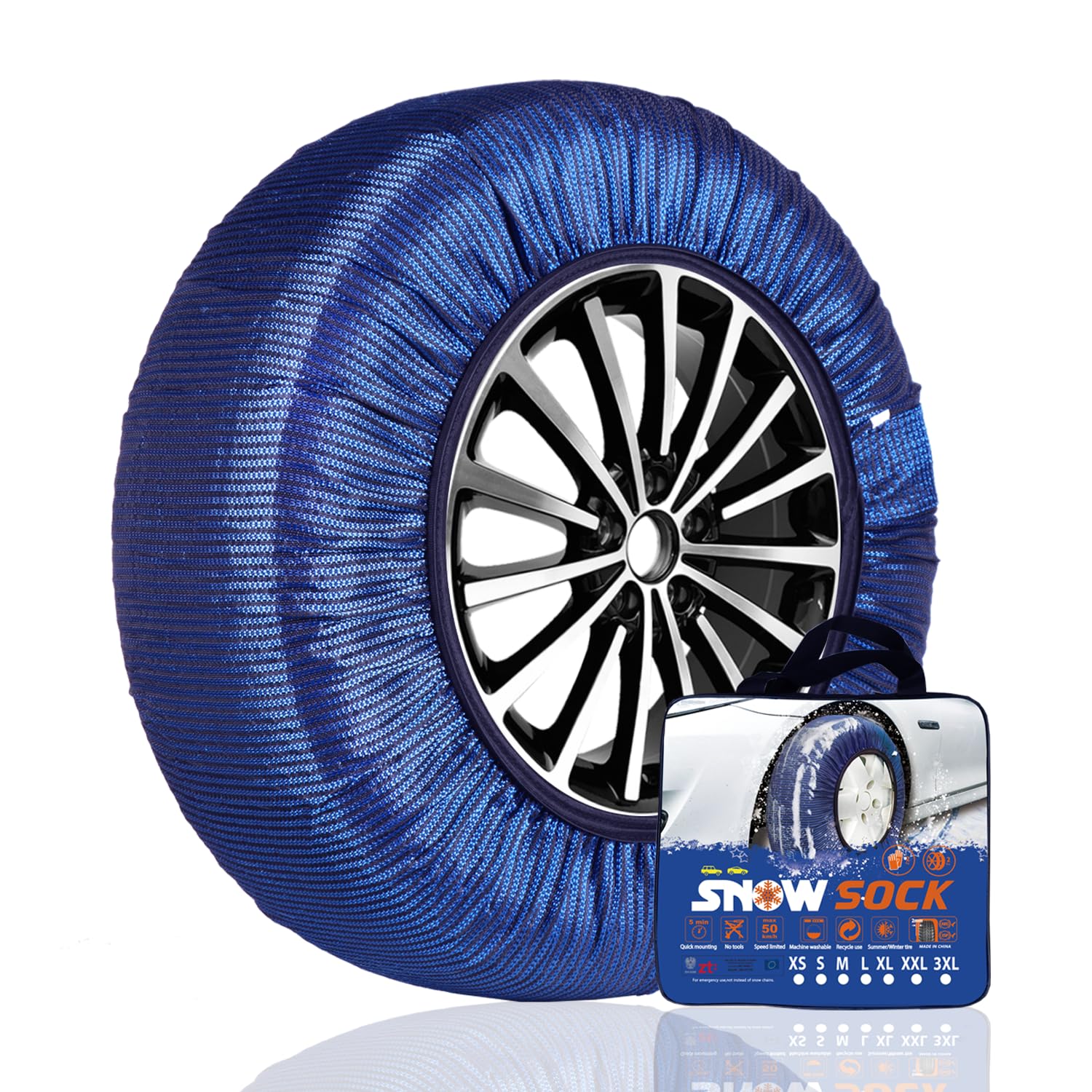 BEIKEMALL Тканевая шина, совместимая с цепями противоскольжения для легковых автомобилей, простая установка без домкрата, шина предотвращает скольжение, цепи/снежные носки, 155/65R14, 165/65R14,
BEIKEMALL Тканевая шина, совместимая с цепями противоскольжения для легковых автомобилей, простая установка без домкрата, шина предотвращает скольжение, цепи/снежные носки, 155/65R14, 165/65R14,