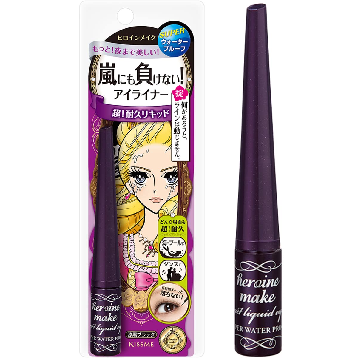 Heroine Make Impact Liquid Eyeliner Super WP 01 Jet Pot Waterproof Formula Black, 2.5g, Shape, чорний
Heroine Make Impact Liquid Eyeliner Super WP 01 Jet Pot Waterproof Formula Black, 2.5g, Shape, чорний